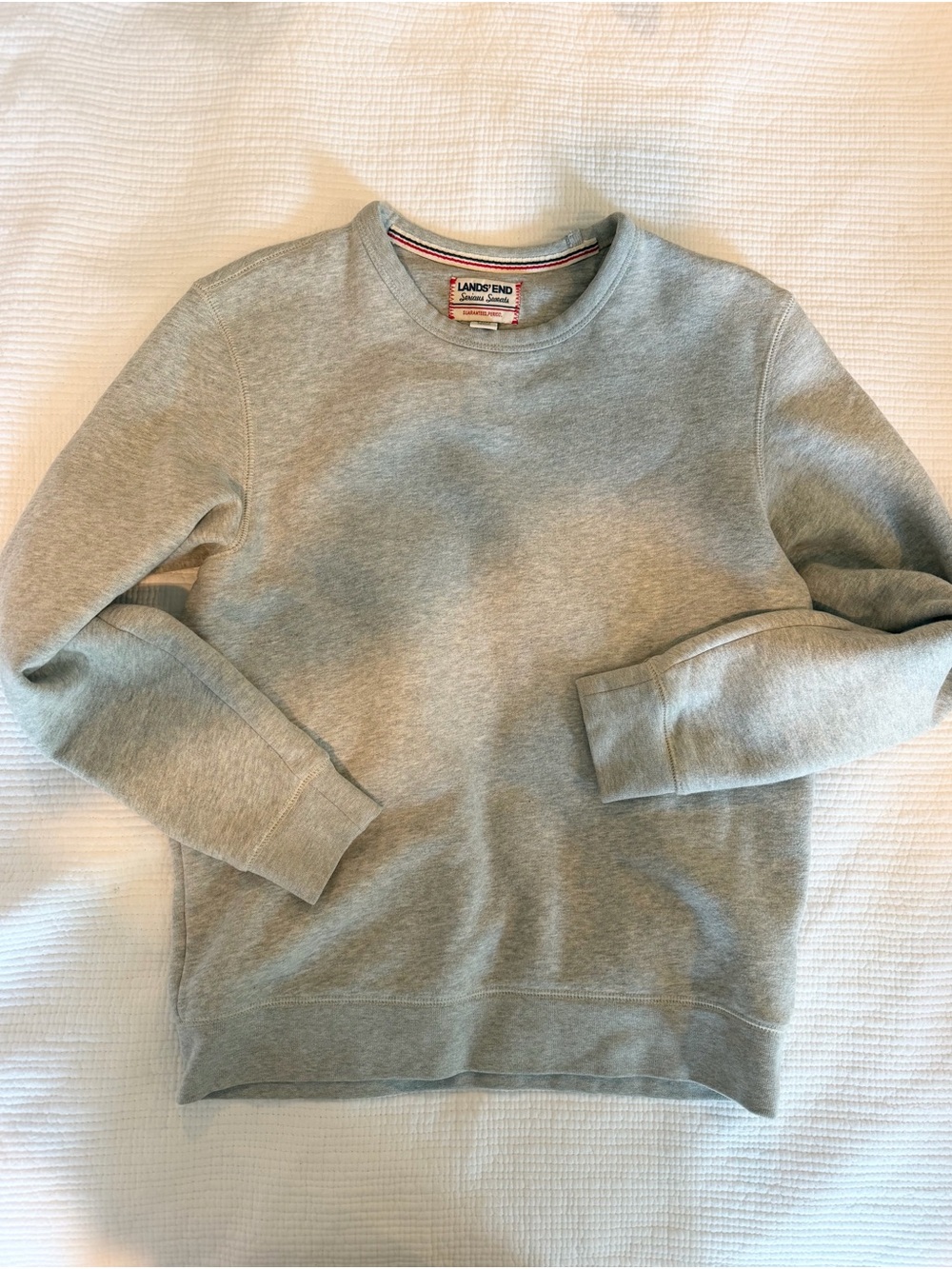 Premium Men's Crewneck Sweatshirt in Light Heather Gray